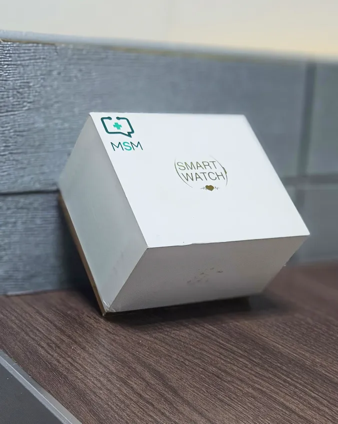 MSM Smart Watch retail packaging
